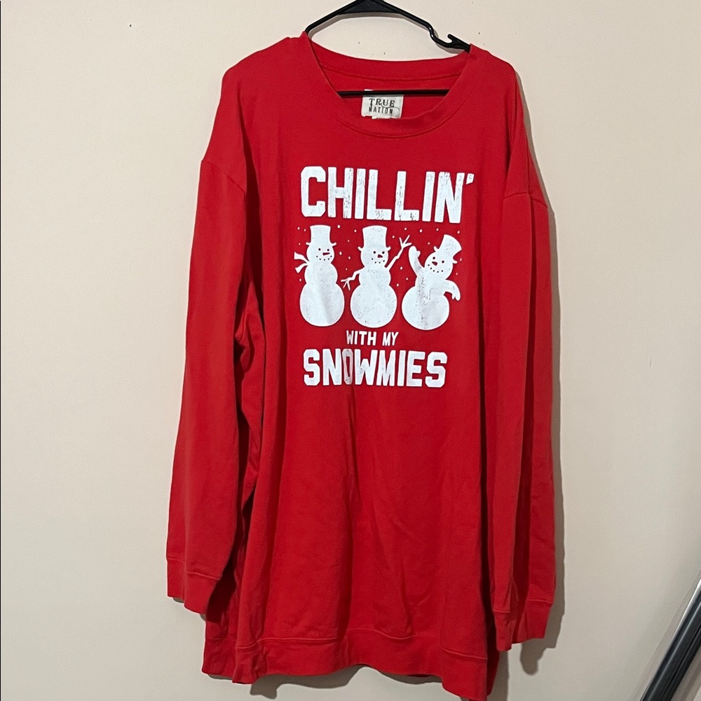 Chillin with my Snowmies Red Sweatshirt